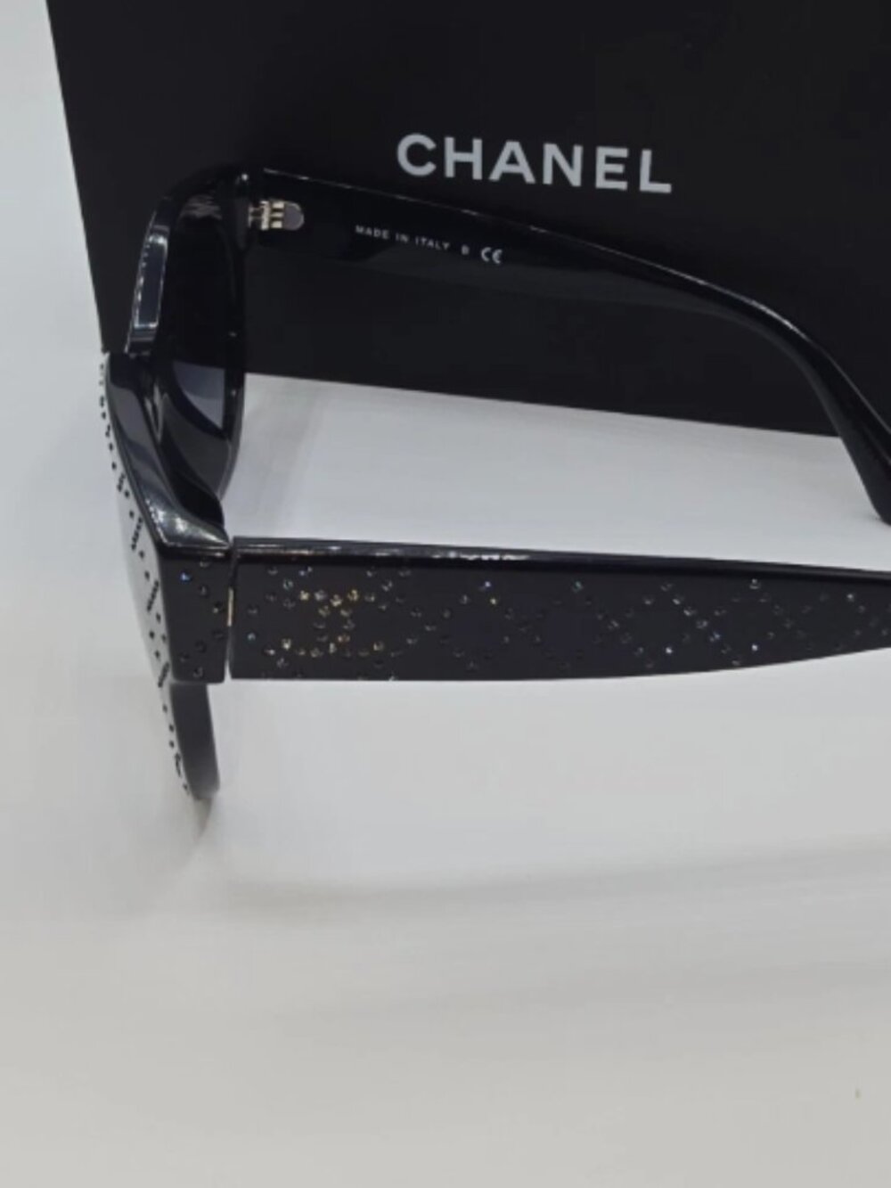 Chanel Butterfly Sunglasses Blue Rhinestone Womens Sunglasses 5420-B-A - Picture 7 of 13